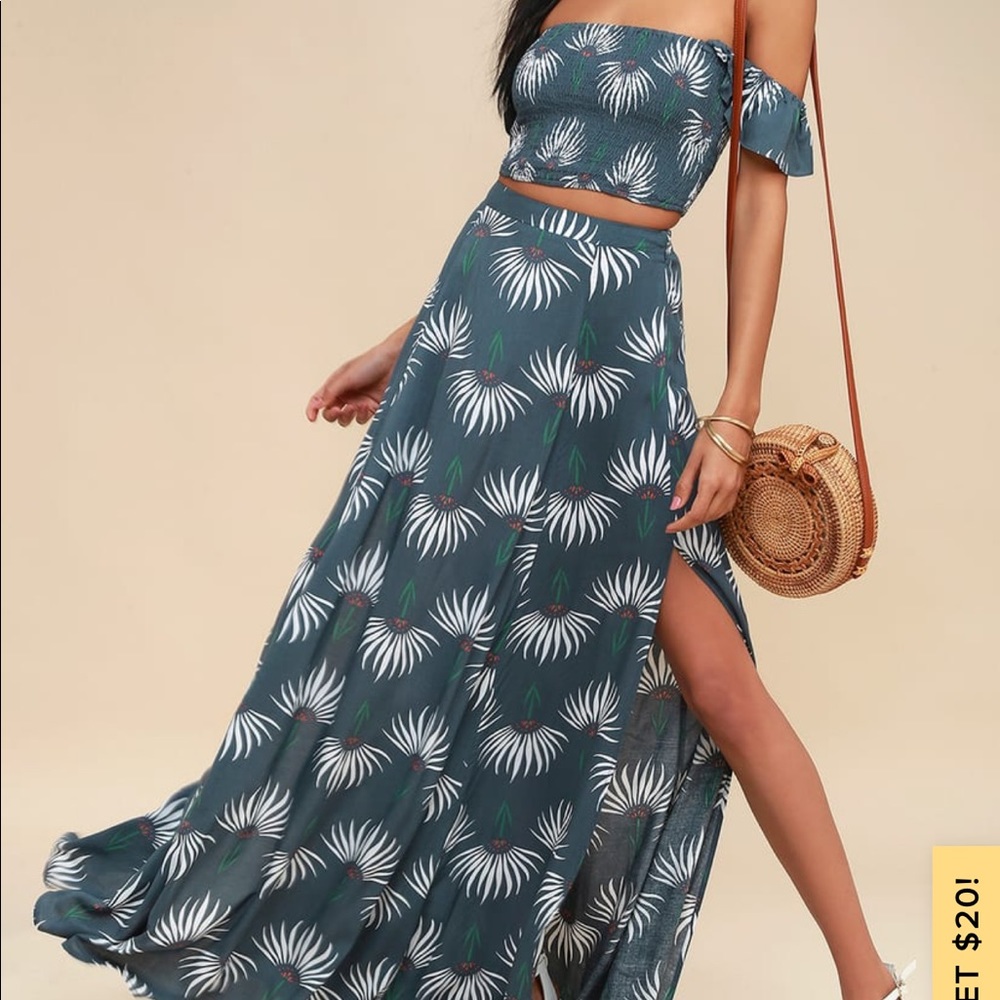 Two piece maxi dress